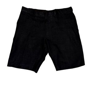 Murano Black Flat Front Shorts 100% linen men’s size 36